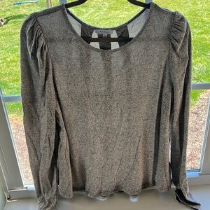 Long Sleeve Heathered Top